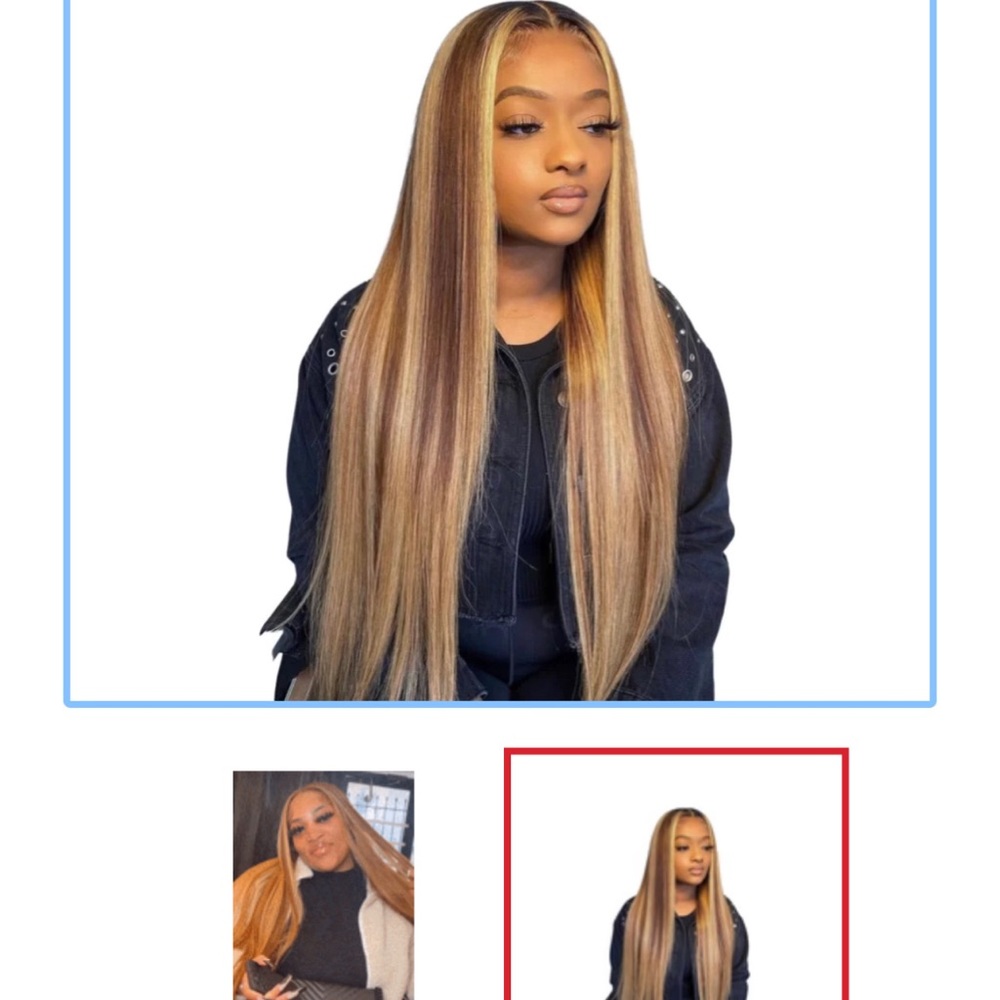Highlighted frontal wig